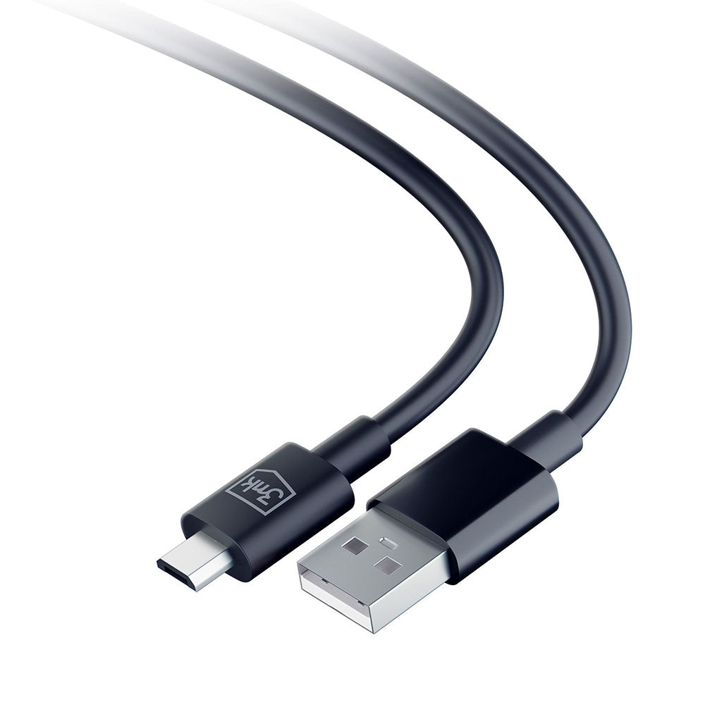 Cable de Datos y Carga USB-A - microUSB 3MK Hyper, 18W, 1.2m, Negro