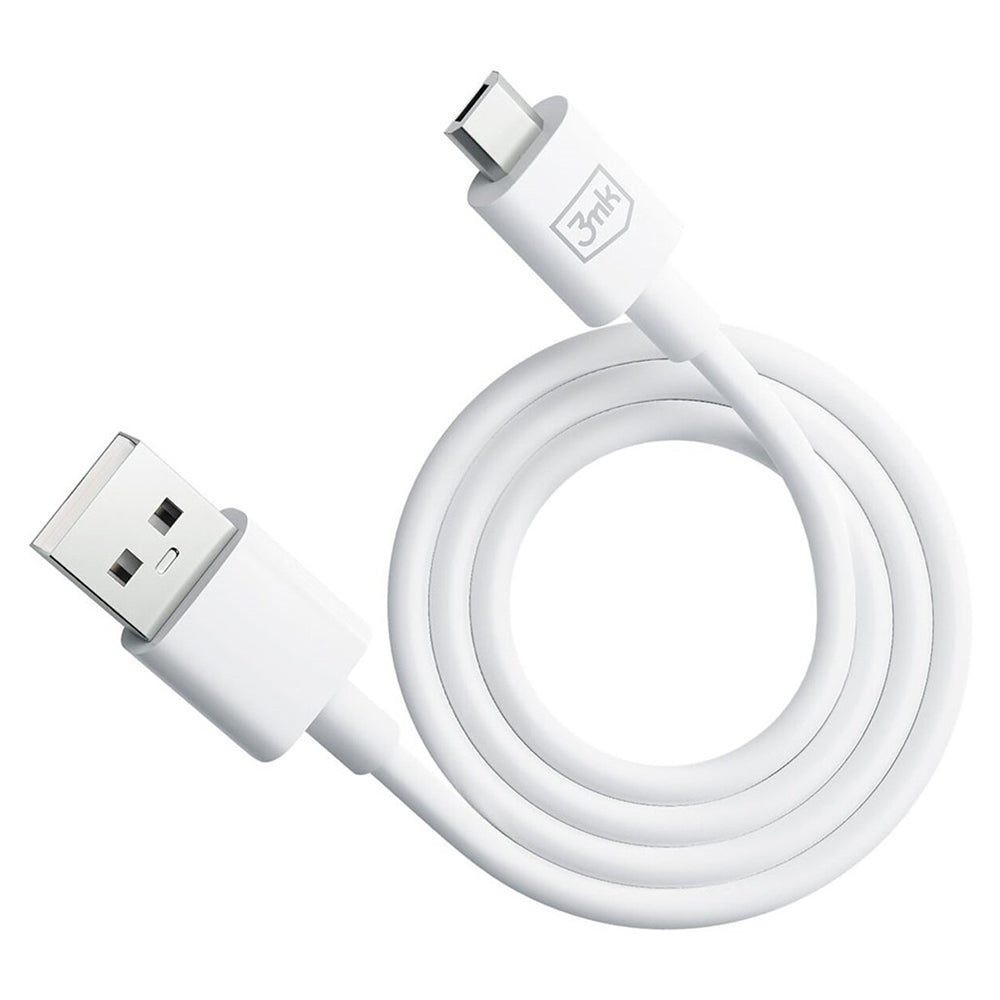 Cable de Datos y Carga USB-A - microUSB 3MK Hyper, 18W, 1.2m, Negro