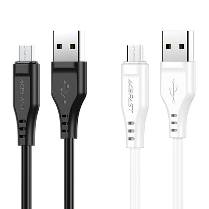 Cable de Datos y Carga USB-A - microUSB Acefast C3-09, 18W, 1.2m, Blanco