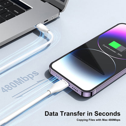 Cable de Datos y Carga USB-A - microUSB Lito LD03V, 18W, 1m, Blanco