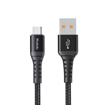 Cable de Datos y Carga USB-A - microUSB McDodo CA-2281, 18W, 1m, Negro