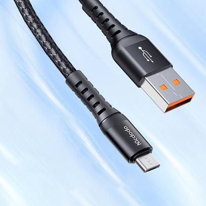 Cable de Datos y Carga USB-A - microUSB McDodo CA-2281, 18W, 1m, Negro