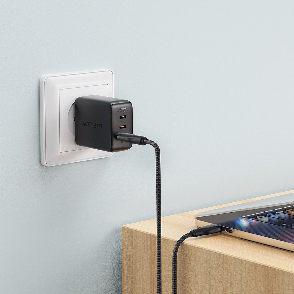 Acefast C8-04 USB-A to USB-C Data and Charging Cable, 18W, 1.2m, Black