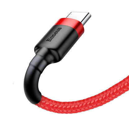 Cable de Datos y Carga USB-A - USB-C Baseus Cafule, 18W, 3m, Rojo CATKLF-U09