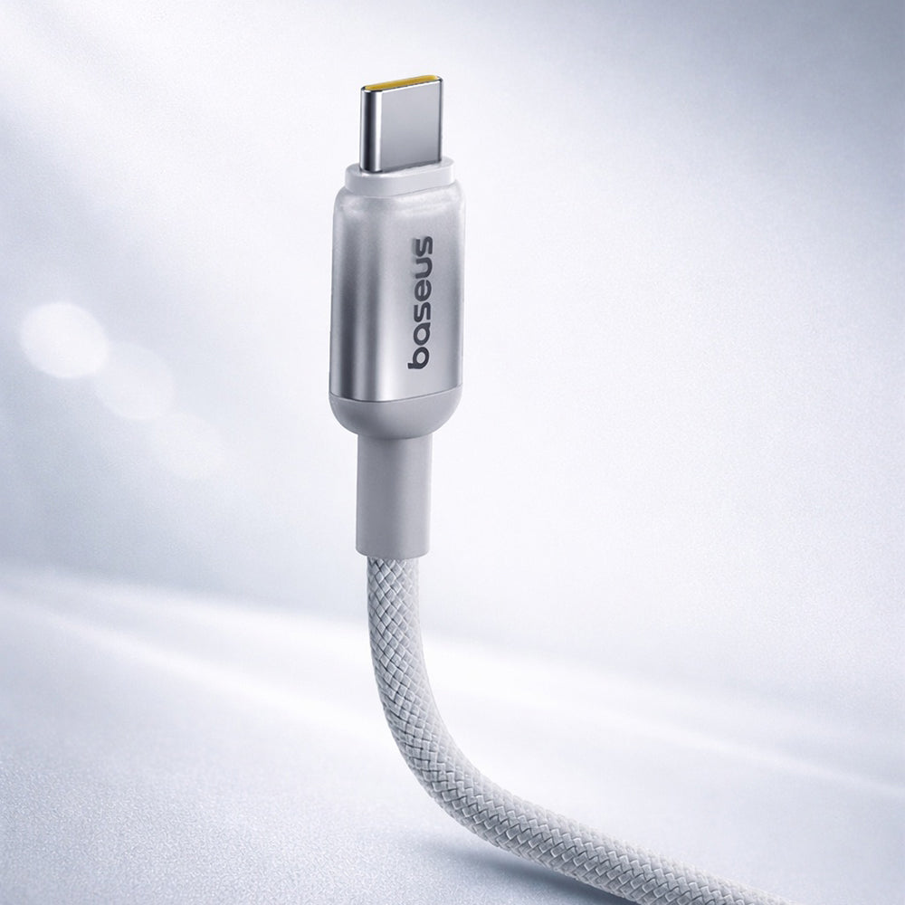 Cable de Datos y Carga USB-A - USB-C Baseus Discolor, 100W, 2m, Plateado E0420700