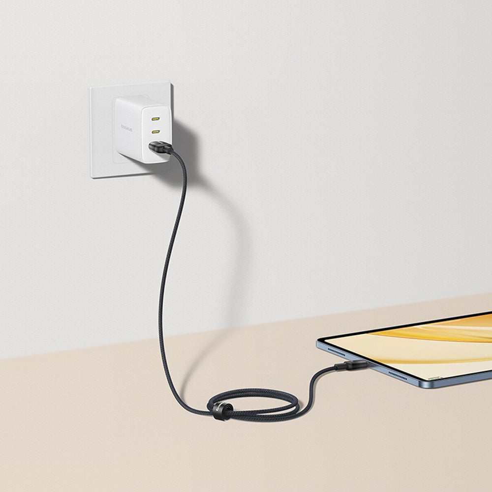 Cable de Datos y Carga USB-A - USB-C Baseus Discolor, 100W, 2m, Plateado E0420700