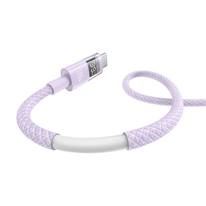 Cable de Datos y Carga USB-A - USB-C Baseus Display 2, 100W, 1m, Morado P10382701511-00