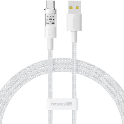 Cable de Datos y Carga USB-A - USB-C Baseus Gem, 100W, 1m, Blanco P10373002211-00