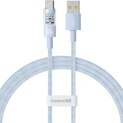 Cable de Datos y Carga USB-A - USB-C Baseus Gem, 100W, 2m, Azul P10373002311-01