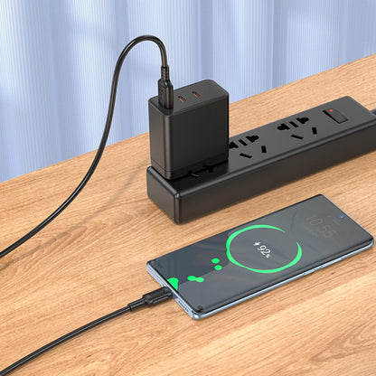 Cable de Datos y Carga USB-A - USB-C Borofone BX111 Feliz, 20W, 1m, Negro