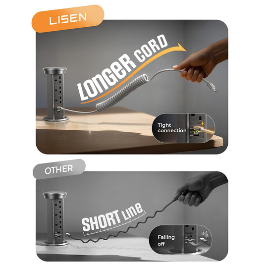 Cable de Datos y Carga USB-A - USB-C Lisen L114, 15W, 1m, Gris YL0125030001