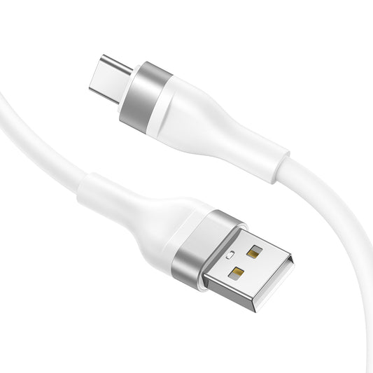 Cable de Datos y Carga USB-A - USB-C Lito LD02C, 18W, 1.2m, Blanco
