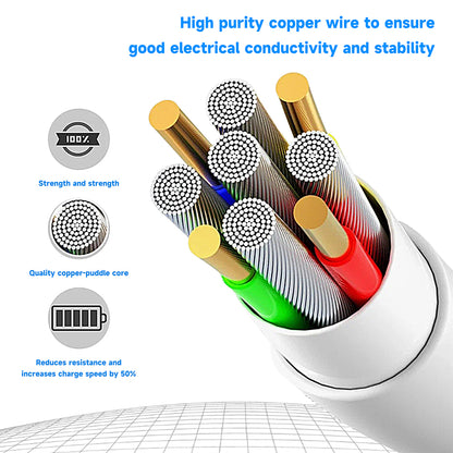 Cable de Datos y Carga USB-A - USB-C Lito LD02C, 18W, 1.2m, Blanco