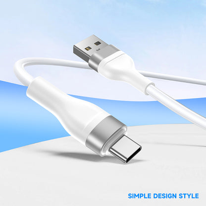 Cable de Datos y Carga USB-A - USB-C Lito LD02C, 18W, 1.2m, Blanco