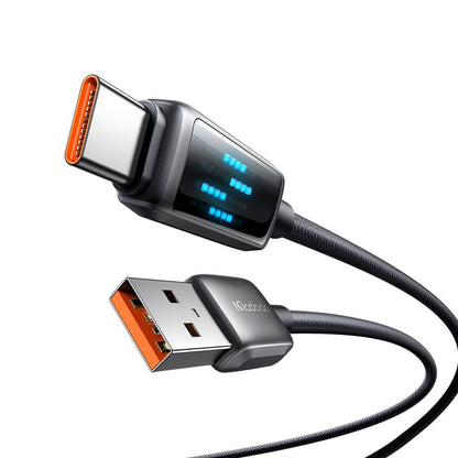 Cable de Datos y Carga USB-A - USB-C McDodo CA-2350 Display, 100W, 1.2m, Negro