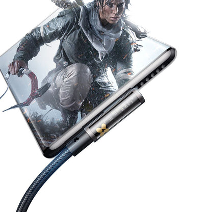 Cable de Datos y Carga USB-A - USB-C McDodo CA-3380 Angled, 100W, 1.2m, Negro