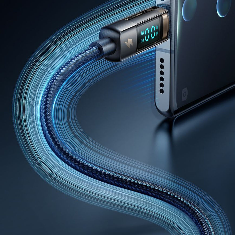 Cable de Datos y Carga USB-A - USB-C McDodo CA-3630 Display Auto Power Off, 66W, 1.2m, Negro