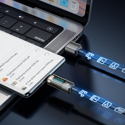 Cable de Datos y Carga USB-A - USB-C McDodo CA-3630 Display Auto Power Off, 66W, 1.2m, Negro