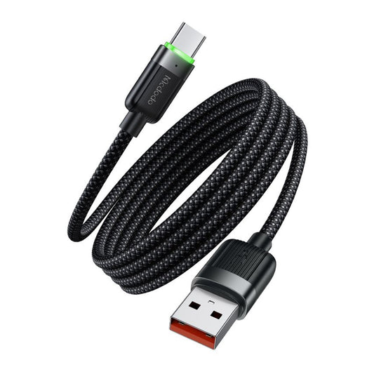 Cable de Datos y Carga USB-A - USB-C McDodo CA-5650 Self Winding, 66W, 1.2m, Negro