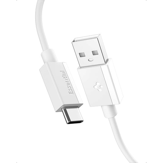 Cable de Datos y Carga USB-A - USB-C Spigen EB6015AC, 60W, 1.5m, Blanco ACA10413