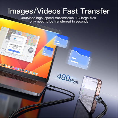 Cable de Datos y Carga USB-A - USB-C Yesido CA129C, 18W, 1.2m, Negro