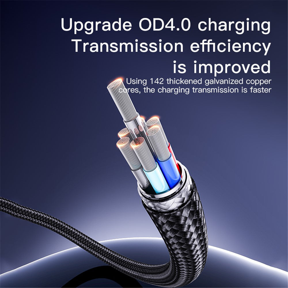 Cable de Datos y Carga USB-A - USB-C Yesido CA129C, 18W, 1.2m, Negro