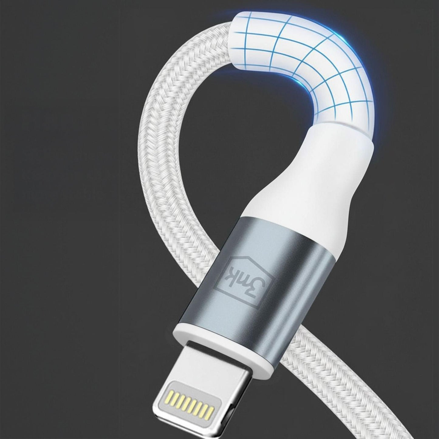 Cable de Datos y Carga USB-C - Lightning 3MK Hyper N, 27W, 1m, Blanco