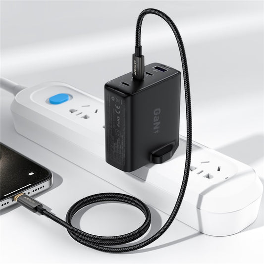 Cable de Datos y Carga USB-C - Lightning Acefast C23-01, 30W, 1.2m, Negro