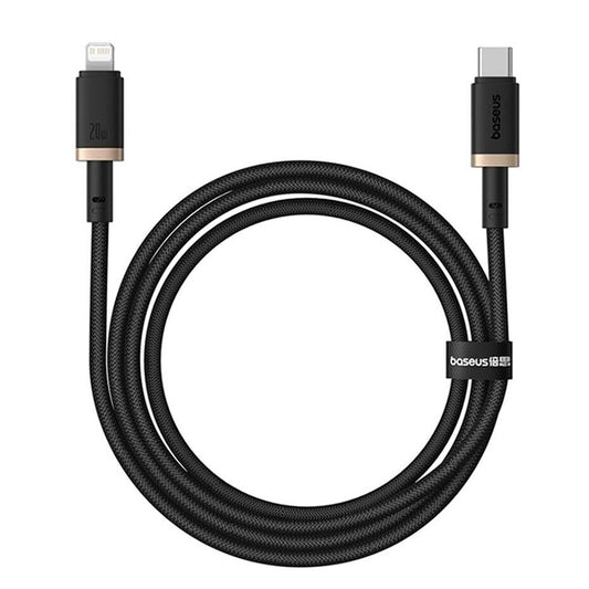 Cable de Datos y Carga USB-C - Lightning Baseus Dura Series, 20W, 1m, Dorado Negro P10377800U01-03
