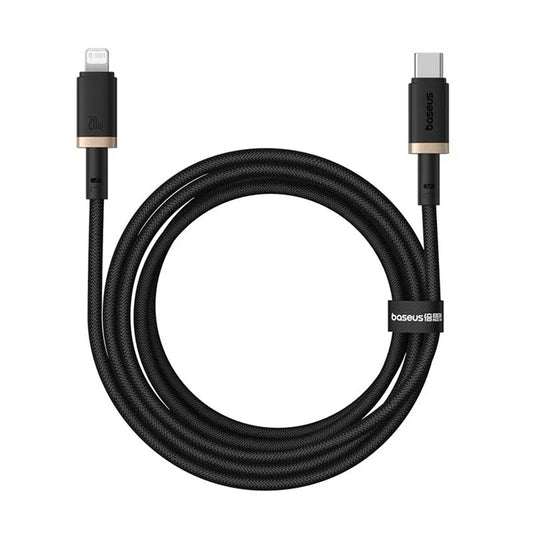 Cable de Datos y Carga USB-C - Lightning Baseus Dura Series, 20W, 2m, Dorado Negro P10377800U01-02