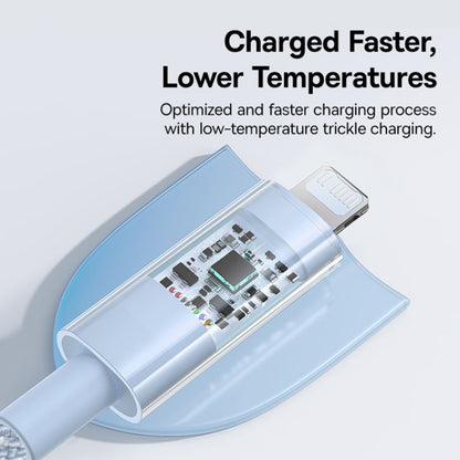 Cable de Datos y Carga USB-C - Lightning Baseus Gem, 20W, 1m, Azul P10373001311-00
