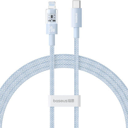 Cable de Datos y Carga USB-C - Lightning Baseus Gem, 20W, 2m, Azul P10373001311-01