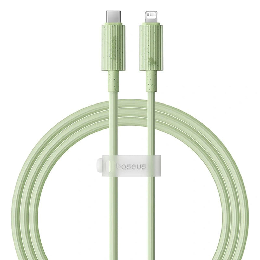 Cable de Datos y Carga USB-C - Lightning Baseus Habitat, 20W, 1m, Verde P10360201631-00