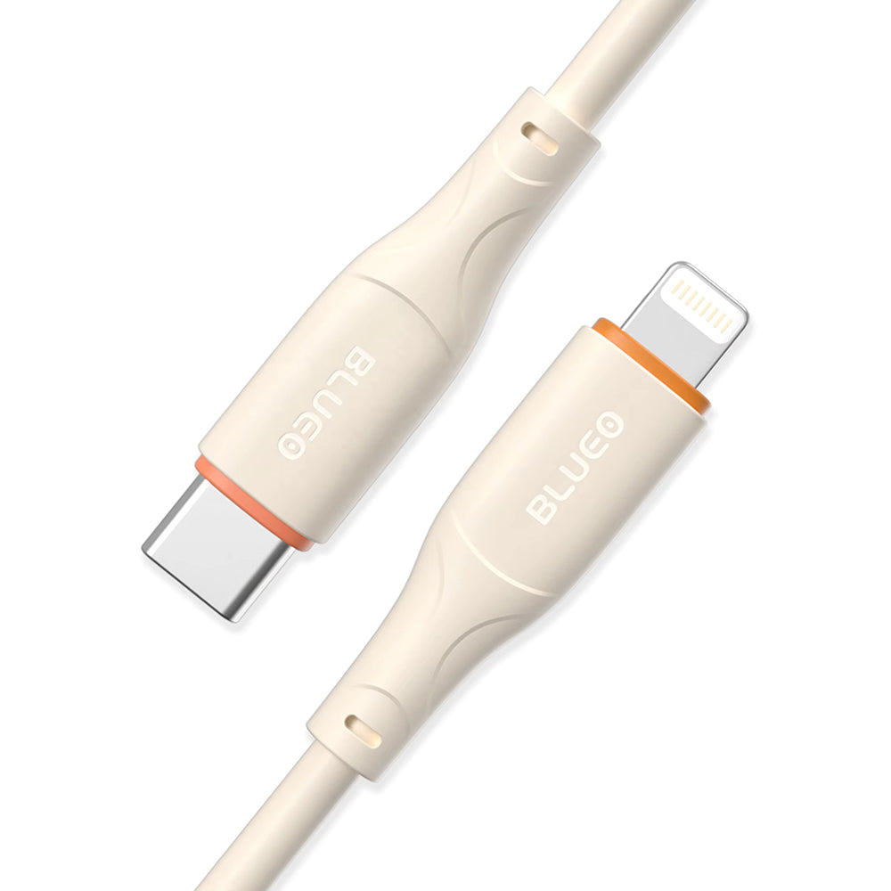 Cable de Datos y Carga USB-C - Lightning Blueo Ape Legend, 20W, 1.5m, Naranja