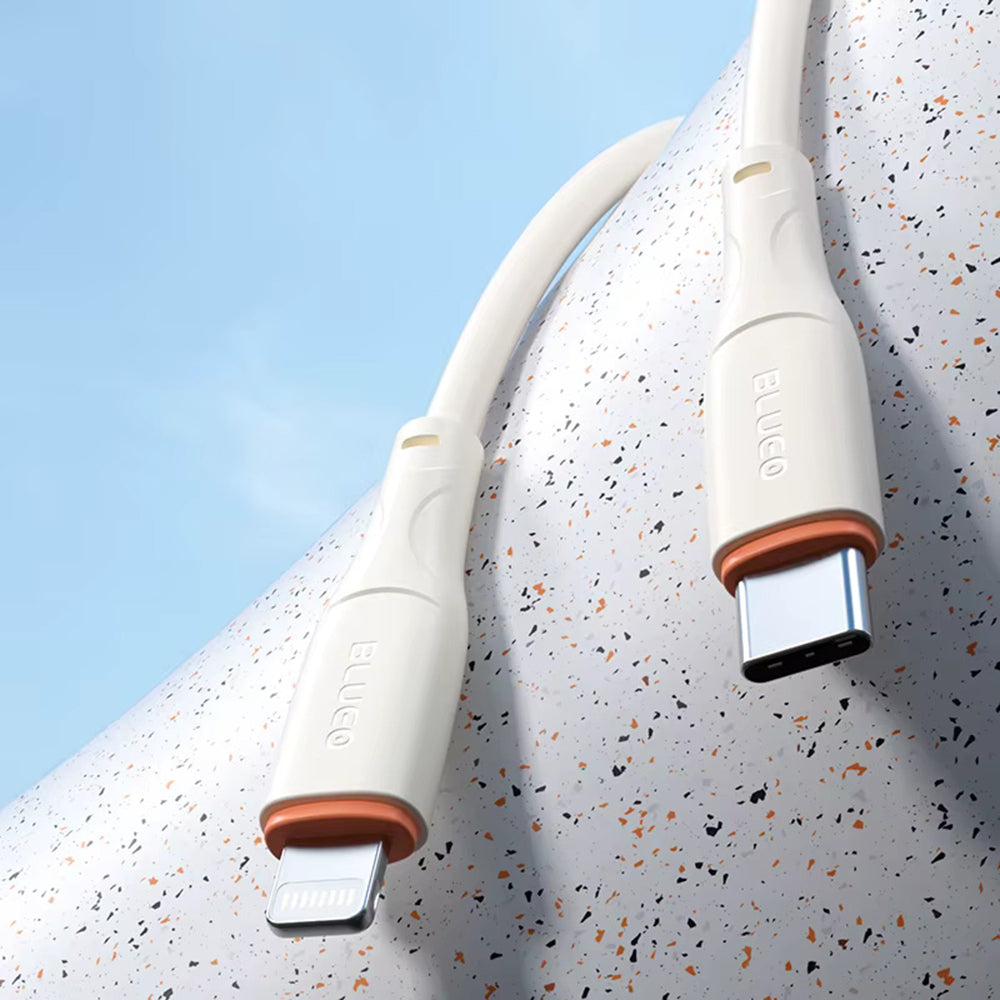 Cable de Datos y Carga USB-C - Lightning Blueo Ape Legend, 20W, 1.5m, Naranja