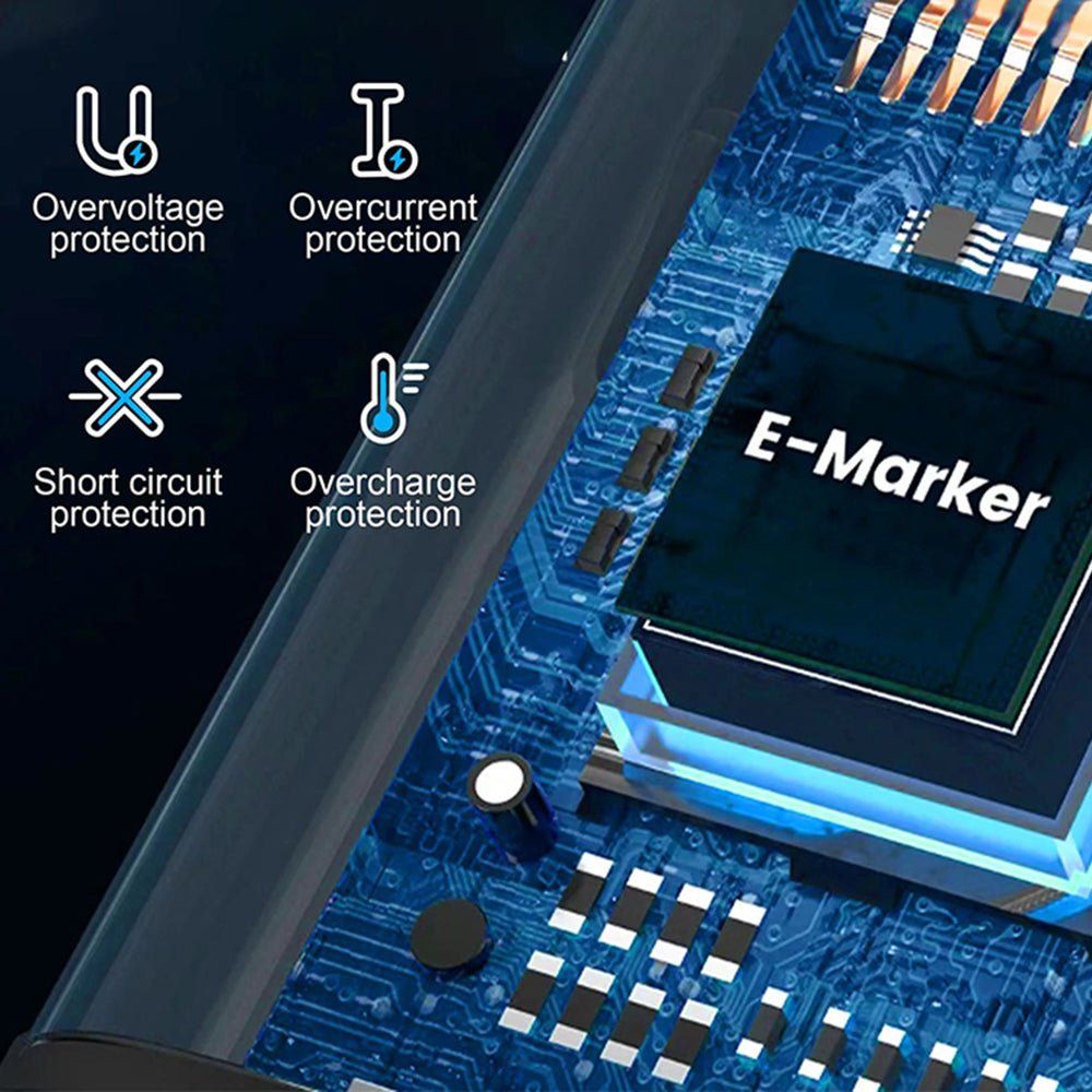 Cable de Datos y Carga USB-C - Lightning Lito LD09CL Display, 36W, 1.2m, Negro