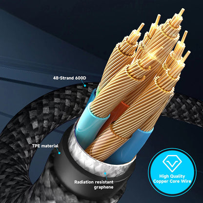 Cable de Datos y Carga USB-C - Lightning Lito LD09CL Display, 36W, 1.2m, Negro