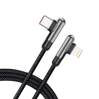 Cable de Datos y Carga USB-C - Lightning Lito LD13CL, 30W, 1m, Negro
