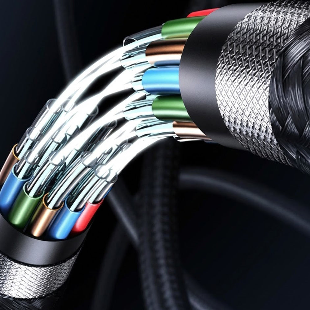 USB-C to Lightning Data and Charging Cable Lito LD15 Display, 27W, 1m, Black