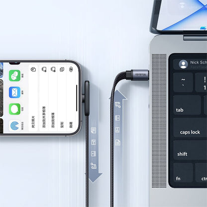 Cable de Datos y Carga USB-C - Lightning McDodo CA-3350 Angled, 36W, 1.2m, Negro