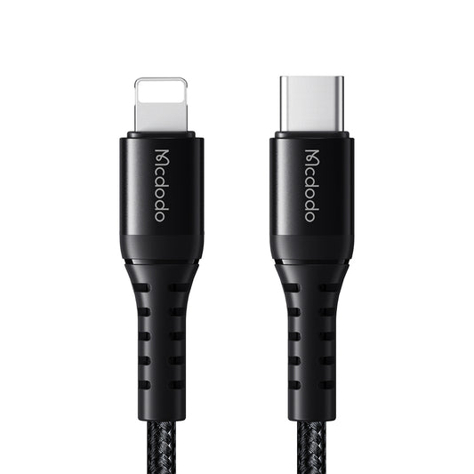 Cable de Datos y Carga USB-C - Lightning McDodo CA-5631, 36W, 1m, Negro