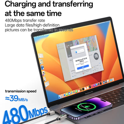 Cable de Datos y Carga USB-C - Lightning Yesido CA199, 27W, 1.2m, Negro