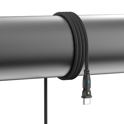 Cable de Datos y Carga USB-C - USB-C 3MK Hyper N Angulado, 100W, 1m, Negro
