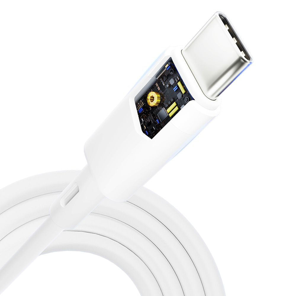 Cable de Datos y Carga USB-C - USB-C 3MK Hyper Silicone, 60W, 1m, Blanco