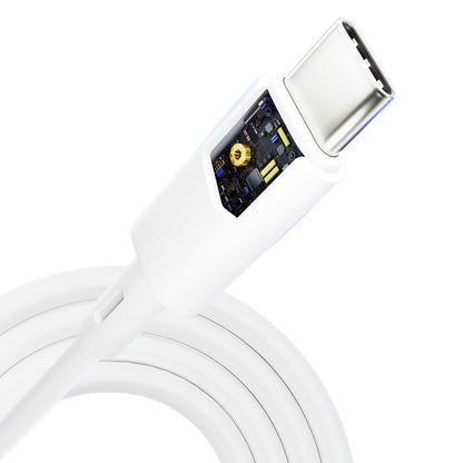 Cable de Datos y Carga USB-C - USB-C 3MK Hyper Silicone, 60W, 1m, Blanco