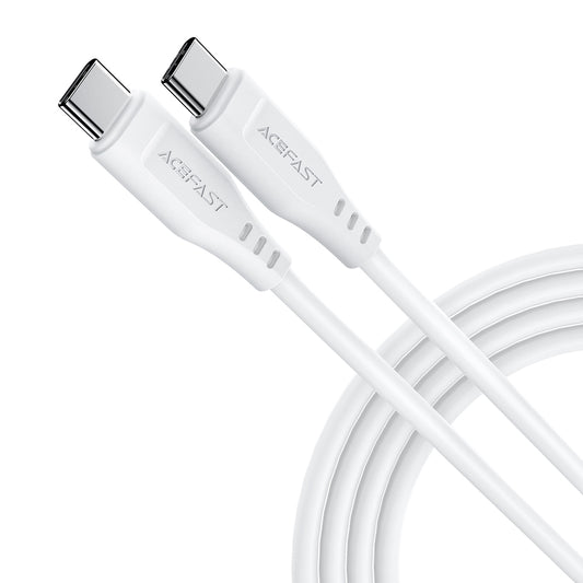 Cable de Datos y Carga USB-C - USB-C Acefast C3-03, 60W, 1.2m, Blanco