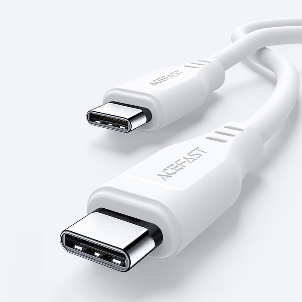 Cable de Datos y Carga USB-C - USB-C Acefast C3-03, 60W, 1.2m, Blanco