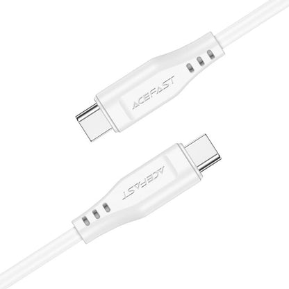 Cable de Datos y Carga USB-C - USB-C Acefast C3-03, 60W, 1.2m, Blanco