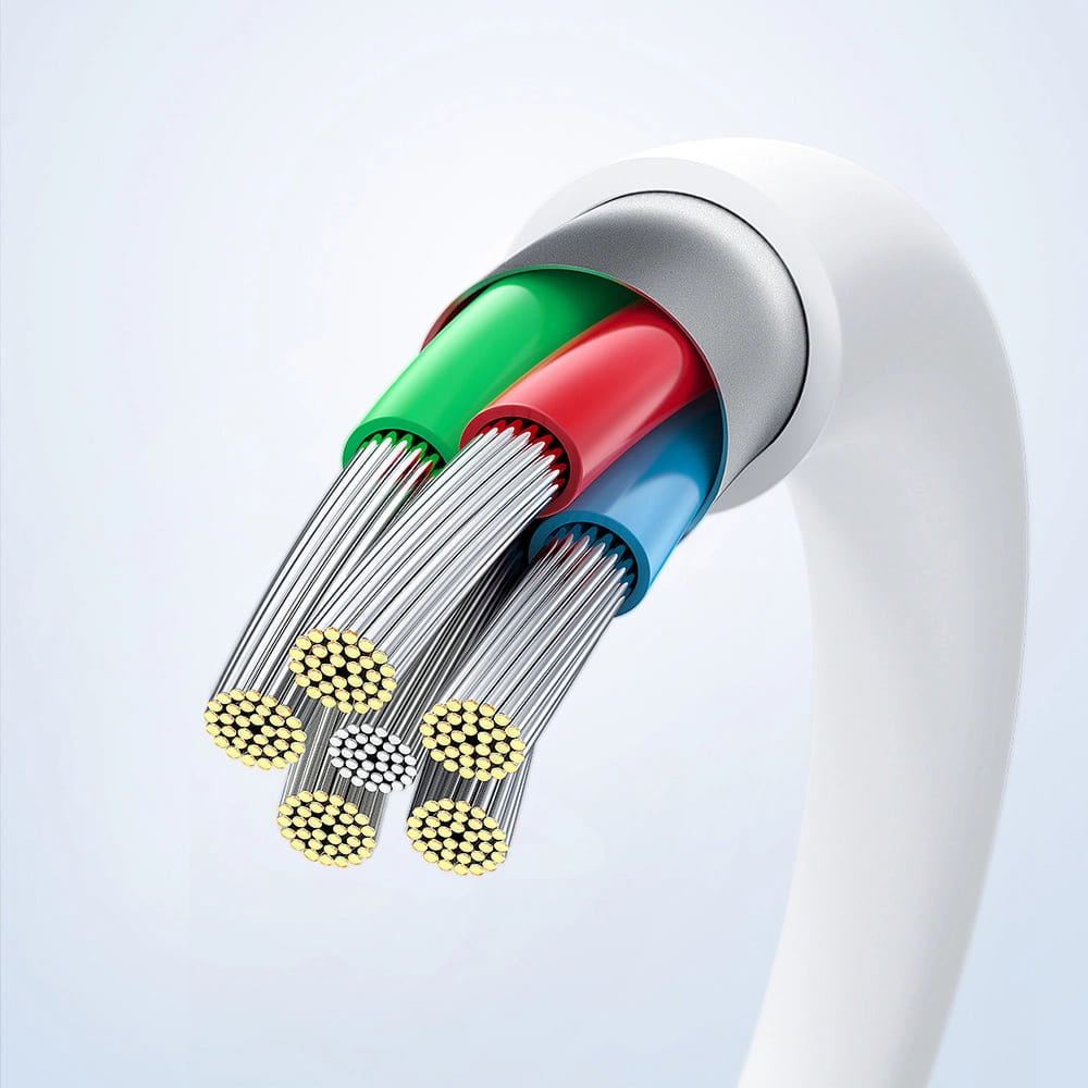 Cable de Datos y Carga USB-C - USB-C Acefast C3-03, 60W, 1.2m, Blanco