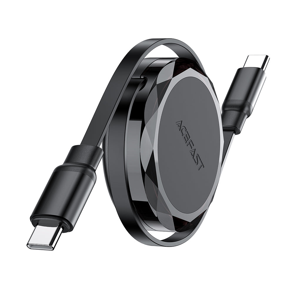 Cable de Datos y Carga USB-C - USB-C Acefast C13-03, 60W, 0.8m, Negro